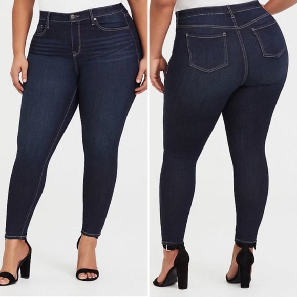torrid Denim - Torrid Sky High Skinny Premium Dark Wash Jeans